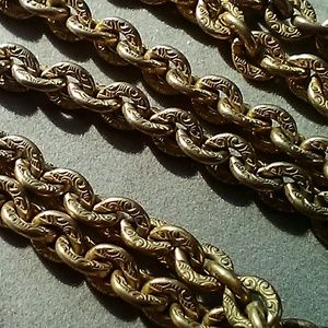 Miriam Haskell 16" Designer Gold Plated Chain